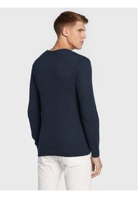 !SOLID - Solid Sweter 21107143 Granatowy Regular Fit. Kolor: niebieski. Materiał: bawełna #5