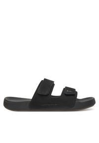 Quiksilver Klapki RAPID-01 MI08 Czarny. Kolor: czarny. Materiał: zamsz, skóra