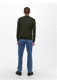 Only & Sons Sweter 22021264 Zielony Regular Fit. Kolor: zielony. Materiał: wiskoza #2