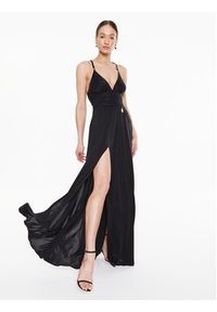Elisabetta Franchi Sukienka wieczorowa AB-430-32E2-V700 Czarny Regular Fit. Kolor: czarny. Styl: wizytowy #2