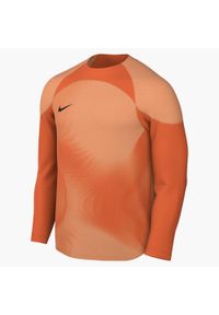 Koszulka piłkarska męska Nike Gardien IV Goalkeeper. Kolor: pomarańczowy, wielokolorowy, żółty. Długość rękawa: długi rękaw. Długość: długie. Sport: piłka nożna