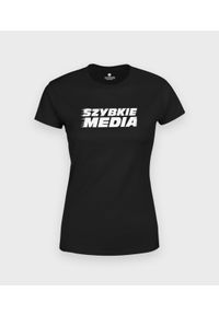 MegaKoszulki - Koszulka damska Szybkie media. Materiał: bawełna #1