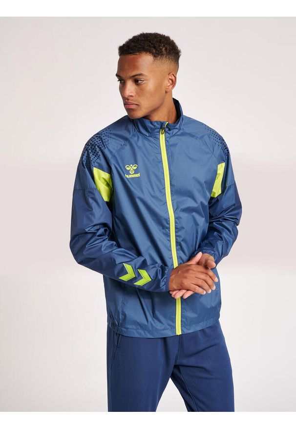 Kurtka Hummel hmllead hmlPRO training /windbreaker. Kolor: niebieski. Sport: fitness
