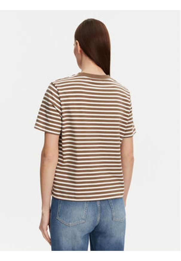 Marc O'Polo Denim T-Shirt 500 0005 953 Brązowy Relaxed Fit. Typ kołnierza: polo. Kolor: brązowy. Materiał: bawełna