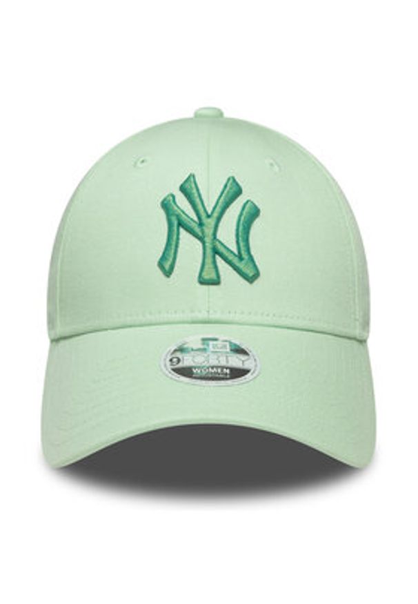 New Era Czapka z daszkiem New York Yankees Metallic 9FORTY 60667382 Zielony. Kolor: zielony. Materiał: bawełna, materiał