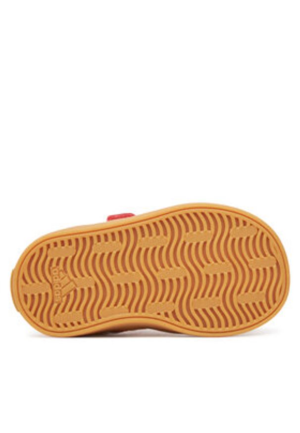 Adidas - adidas Sneakersy VL Court 3.0 Shoes JR2218 Czerwony. Kolor: czerwony. Materiał: zamsz, skóra