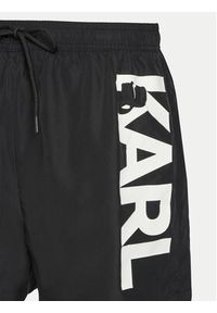 Karl Lagerfeld - KARL LAGERFELD Szorty kąpielowe A1M46013 Czarny Regular Fit. Kolor: czarny. Materiał: syntetyk