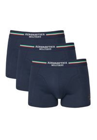 Aeronautica Militare Komplet bokserek AM1UBX001T Granatowy. Kolor: niebieski. Materiał: bawełna #1