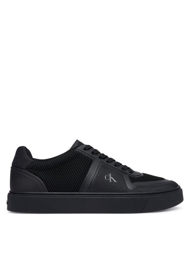 Calvin Klein Sneakersy Classic Cups Laceup Knit HM0HM02130 Czarny. Kolor: czarny. Materiał: materiał