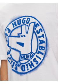 Hugo T-Shirt Norieles 50519387 Biały Regular Fit. Kolor: biały. Materiał: bawełna