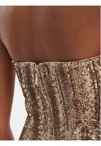 Marciano Guess Sukienka koktajlowa 6RGK00 6357A Złoty Slim Fit. Kolor: złoty. Materiał: syntetyk. Styl: wizytowy #2