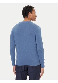TOMMY HILFIGER - Tommy Hilfiger Sweter Essential Ssnl MW0MW39999 Niebieski Regular Fit. Kolor: niebieski. Materiał: bawełna #3