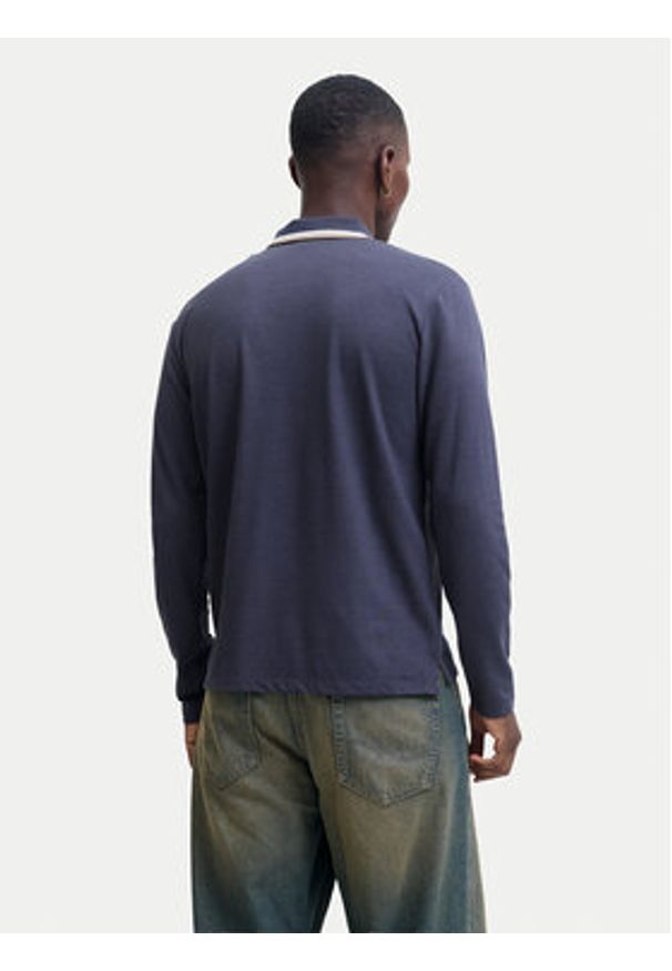 Jack & Jones Polo Blualves 12287520 Niebieski Regular Fit. Typ kołnierza: polo. Kolor: niebieski. Materiał: bawełna