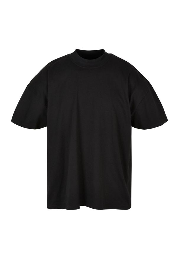 BUILD YOUR BRAND - Męska Koszulka Oversize Z Wąskim Dekoltem. Kolor: czarny