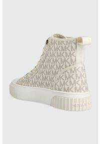 MICHAEL Michael Kors trampki Gertie 43R2GTFE5B.150 damskie kolor beżowy. Nosek buta: okrągły. Zapięcie: sznurówki. Kolor: beżowy. Materiał: guma. Szerokość cholewki: normalna #4