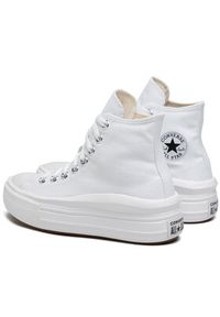 Converse Trampki Chuck Taylor All Star Move Platform 568498C Biały. Kolor: biały. Materiał: materiał. Obcas: na platformie #4