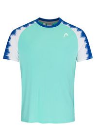 Head T-Shirt Topspin 811453 Turkusowy Regular Fit. Kolor: turkusowy. Materiał: syntetyk