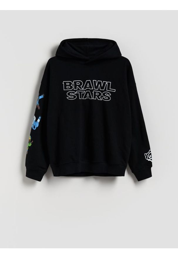 Reserved - Bluza Brawl Stars - czarny. Kolor: czarny. Materiał: dzianina, bawełna