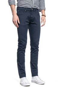 Lee - LEE LUKE MĘSKIE SPODNIE JEANSOWE DARK MARINE L719LE37. Styl: marine #10