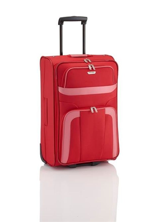 Travelite - TRAVELITE ORLANDO Walizka średnia 58L Rot 2-koła. Kolor: czerwony. Materiał: materiał, poliester