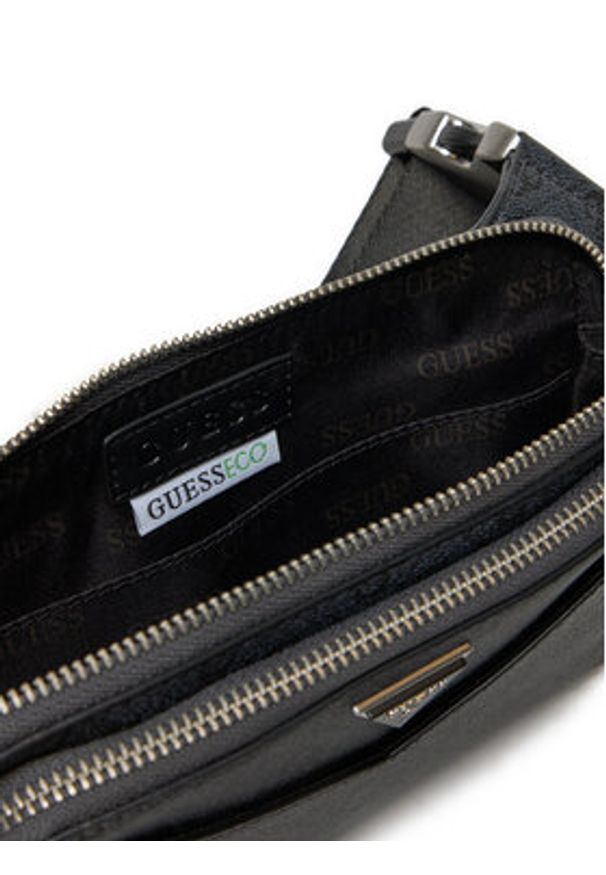 Guess Saszetka HMSILO P5114 Czarny. Kolor: czarny. Materiał: skóra