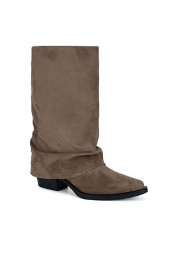 Jenny Fairy Kozaki HY23689-19 Beżowy. Kolor: beżowy. Materiał: materiał