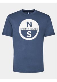 North Sails T-Shirt Basic 692972 Granatowy Regular Fit. Kolor: niebieski. Materiał: bawełna