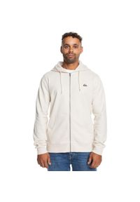 Quiksilver - Bluza na zamek BASIC ZIP Mężczyźni. Kolor: biały. Materiał: tkanina, poliester, bawełna