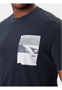 BOSS T-Shirt Te_Container 50546920 Granatowy Regular Fit. Kolor: niebieski. Materiał: bawełna #3