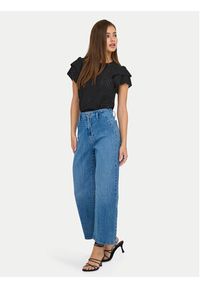 JDY Bluzka Carla 15351452 Czarny Regular Fit. Kolor: czarny. Materiał: syntetyk #3