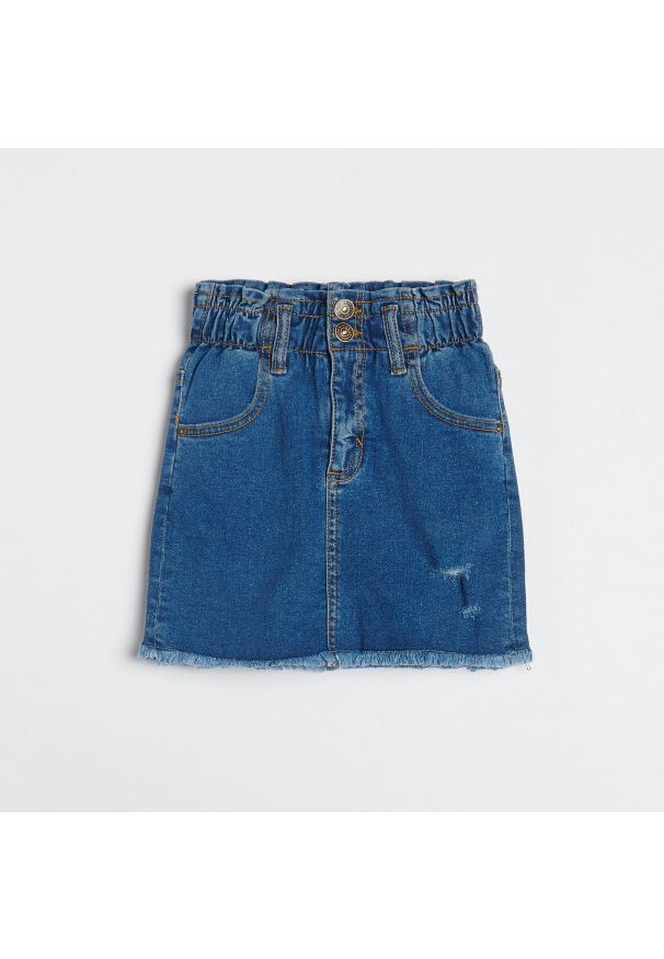 Reserved - Jeansowa spódniczka - Niebieski. Kolor: niebieski. Materiał: jeans