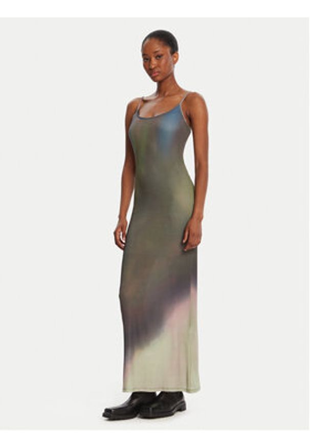 Desigual Sukienka codzienna Janis 25WWVK13 Kolorowy Slim Fit. Okazja: na co dzień. Materiał: syntetyk. Wzór: kolorowy. Typ sukienki: proste. Styl: casual