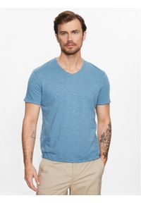Sisley T-Shirt 3YR7S4001 Niebieski Regular Fit. Kolor: niebieski. Materiał: bawełna