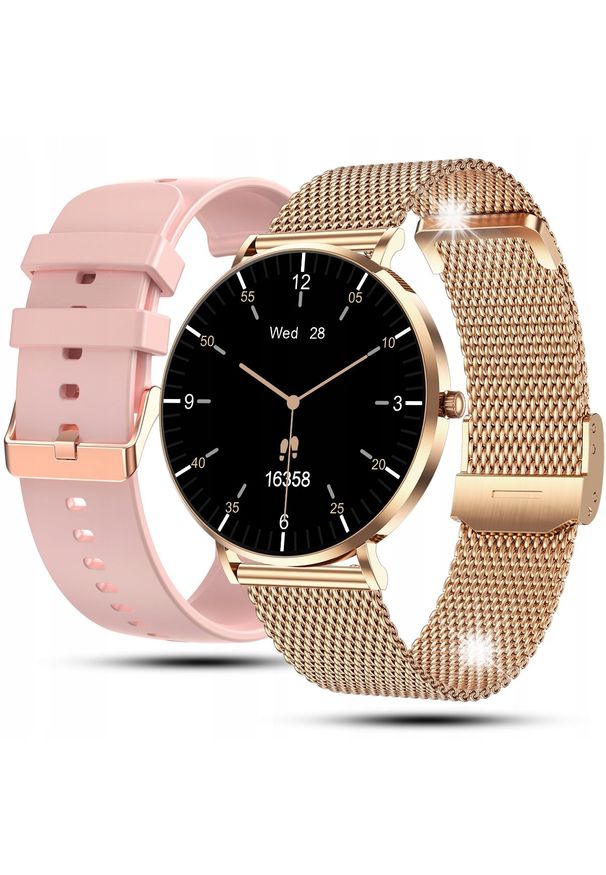 Smartwatch JG Smart SMARTWATCH ZEGAREK DAMSKI POLSKIE MENU ROZMOWY CIŚNIENIE TĘTNO AMOLED SLIM. Rodzaj zegarka: smartwatch
