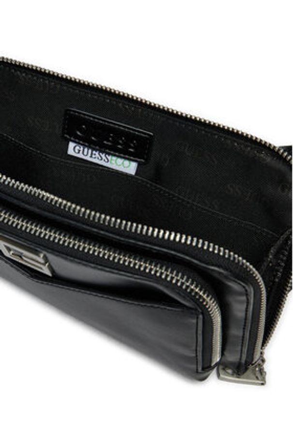 Guess Saszetka HMSISSP5114 Czarny. Kolor: czarny. Materiał: materiał