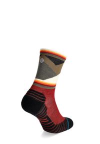 Skarpety trekkingowe Stance Jimmy Chin Mid Wool Crew. Kolor: czerwony