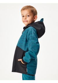 UNUO - Kurtka softshellowa dziecięca z polarem Street, Cobalt, Mountain boy. Kolor: niebieski. Materiał: polar. Sezon: jesień, wiosna. Styl: street