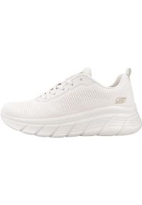 skechers - Tenisówki Skechers Model 117385s Kolor Beżowy. Kolor: beżowy. Materiał: guma, tkanina