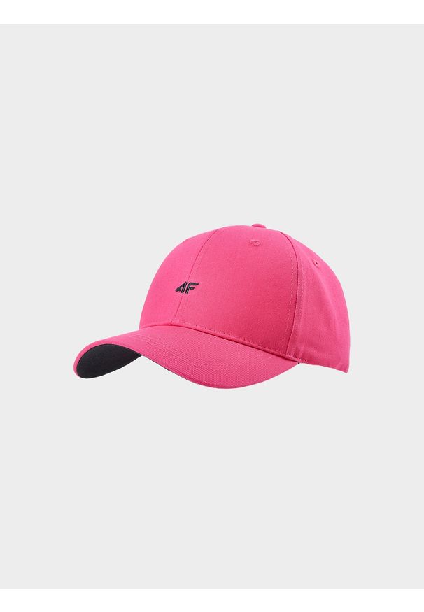4f - 4F Czapka z daszkiem strapback uniseks - czerwona S/M. Kolor: czerwony. Materiał: bawełna, materiał. Wzór: haft. Sezon: lato. Styl: sportowy, klasyczny, casual