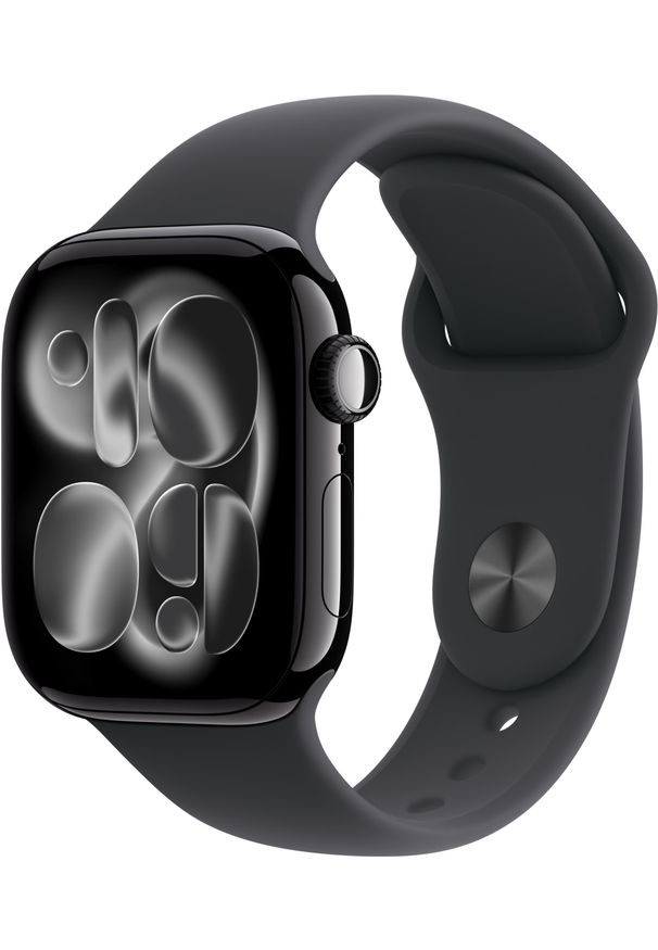 APPLE - Apple Watch Series 11 GPS 42mm Jet Black Aluminium Case with Black Sport Band - M/L,Model A3331. Styl: sportowy