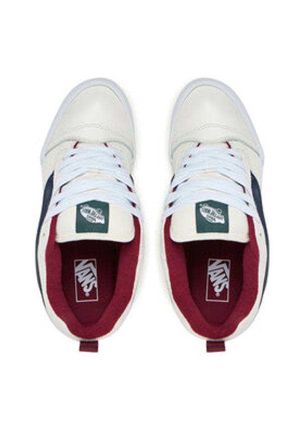 Vans Tenisówki Knu Skool VN000D22WTM1 Biały. Kolor: biały. Materiał: skóra