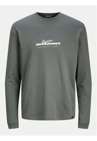Jack & Jones Longsleeve Charlie 12265426 Szary Regular Fit. Kolor: szary. Materiał: syntetyk, bawełna. Długość rękawa: długi rękaw #6