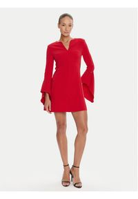 Rinascimento Sukienka koktajlowa CFC0126187003 Czerwony Slim Fit. Kolor: czerwony. Materiał: syntetyk. Styl: wizytowy #3