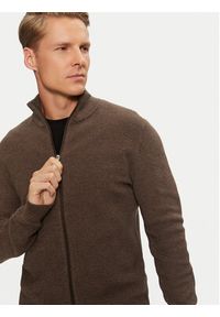 Selected Homme Sweter 16095980 Brązowy Regular Fit. Kolor: brązowy. Materiał: bawełna #5