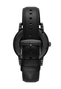 Emporio Armani zegarek AR60012 męski kolor czarny. Kolor: czarny. Materiał: materiał, skóra