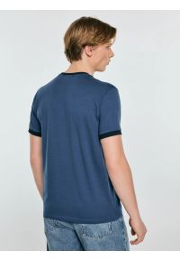 Big-Star - Koszulka męska z linii Authentic z logo BIG STAR ciemnoniebieska Summet 402. Kolor: niebieski. Materiał: jeans, bawełna. Styl: klasyczny, sportowy #2