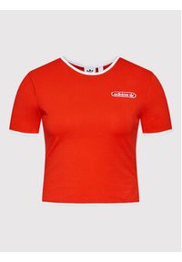 Adidas - adidas T-Shirt Binding Details HL6570 Czerwony Slim Fit. Kolor: czerwony. Materiał: bawełna #2