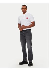 Hugo Polo Dereso222 50466202 Biały Slim Fit. Typ kołnierza: polo. Kolor: biały. Materiał: bawełna #3