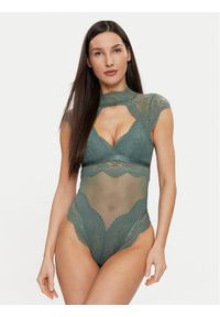 Hunkemöller Body Emily 204759 Zielony. Kolor: zielony. Materiał: syntetyk