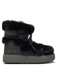 Moon Boot Śniegowce Ltrack Tube Faux-Fur 80D2450130 Czarny. Kolor: czarny. Materiał: skóra